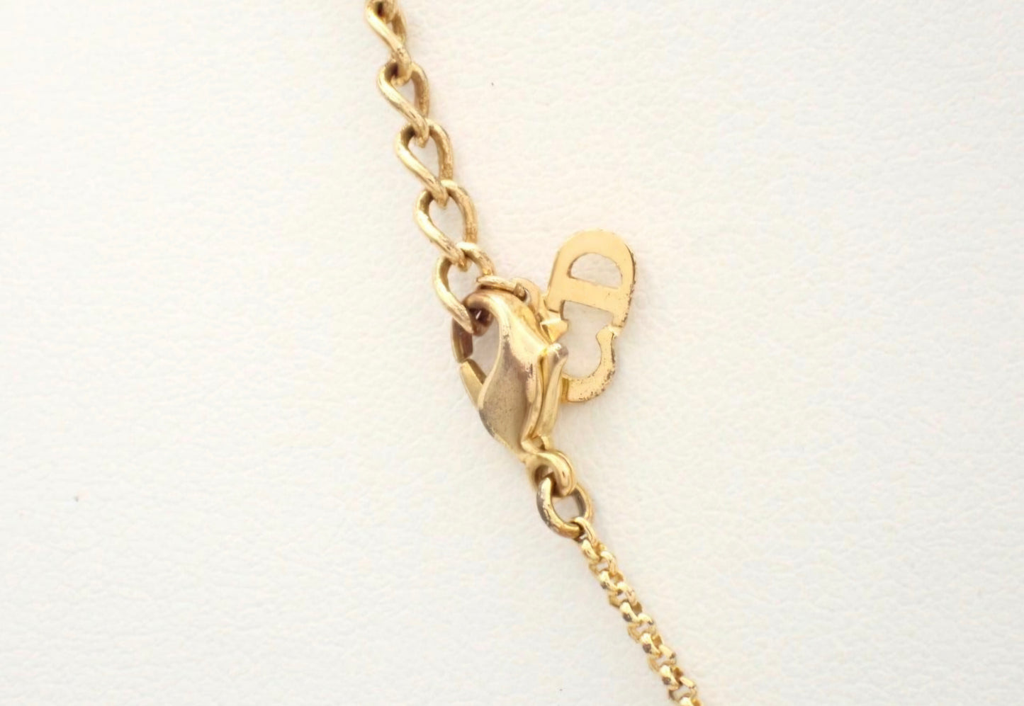 Christian Dior CD Cube Charms Pendant Necklace