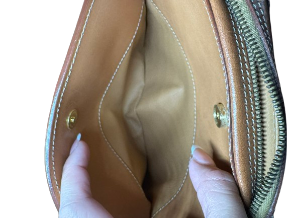 CELINE Triomphe Canvas Small Camera Bag Tan