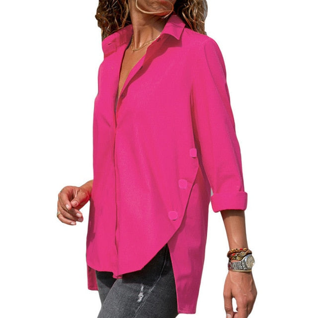 Women's Chiffon Long Sleeve Blouse