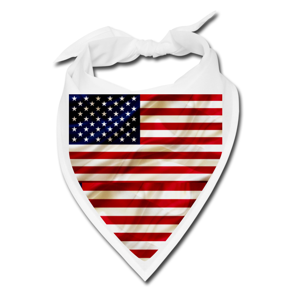 Us flag bandana - white