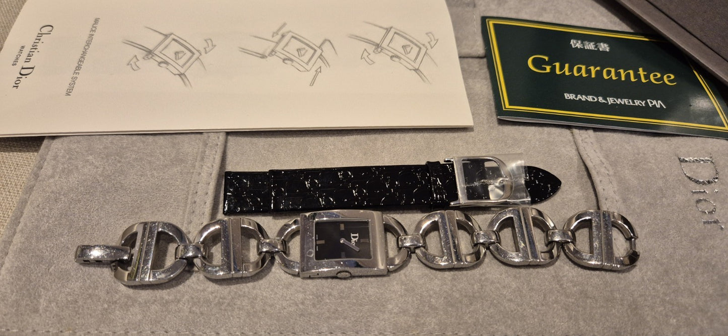 Christian Dior Malice Watch With Extra Strap Included