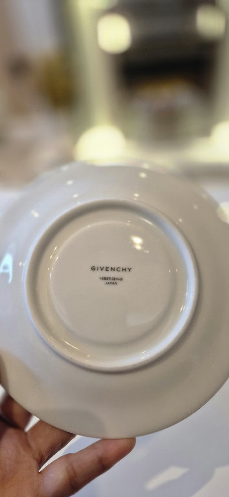 Givenchy Paris Porcelain Dessert/Bread Plate With Signature Logo Design Set Of 4