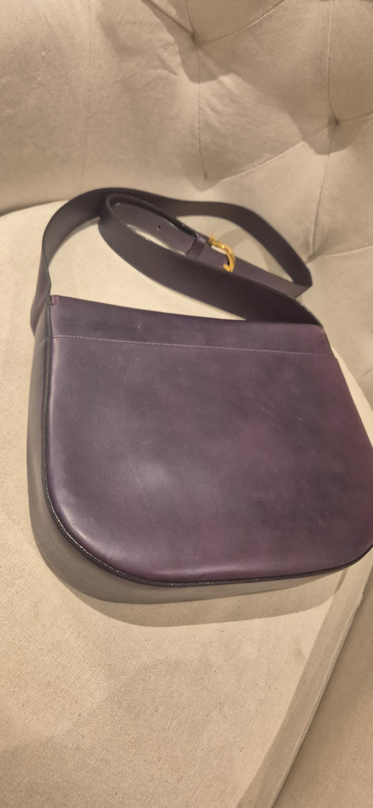 Salvatore Ferragamo Double Gancini Leather Crossbody Bag Pre-owned