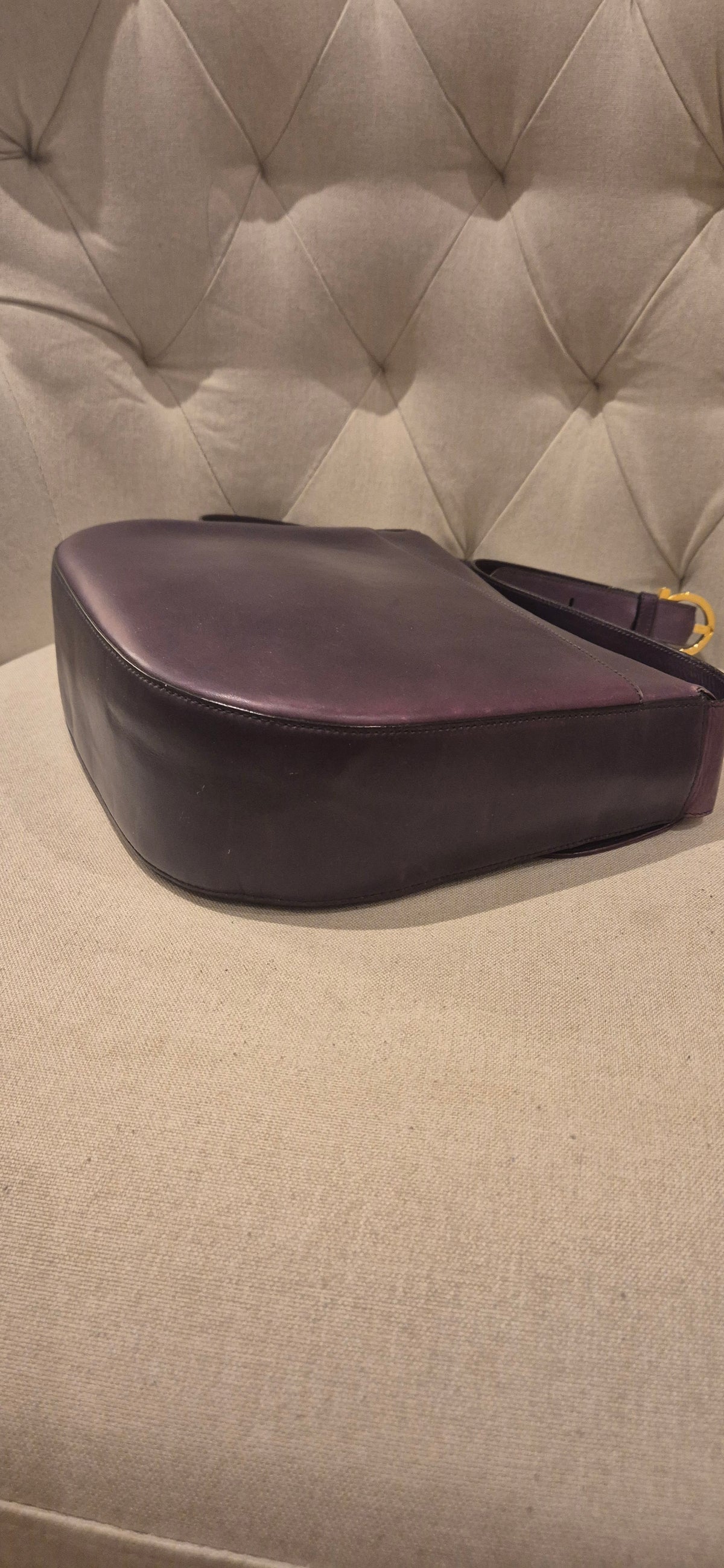 Salvatore Ferragamo Double Gancini Leather Crossbody Bag Pre-owned