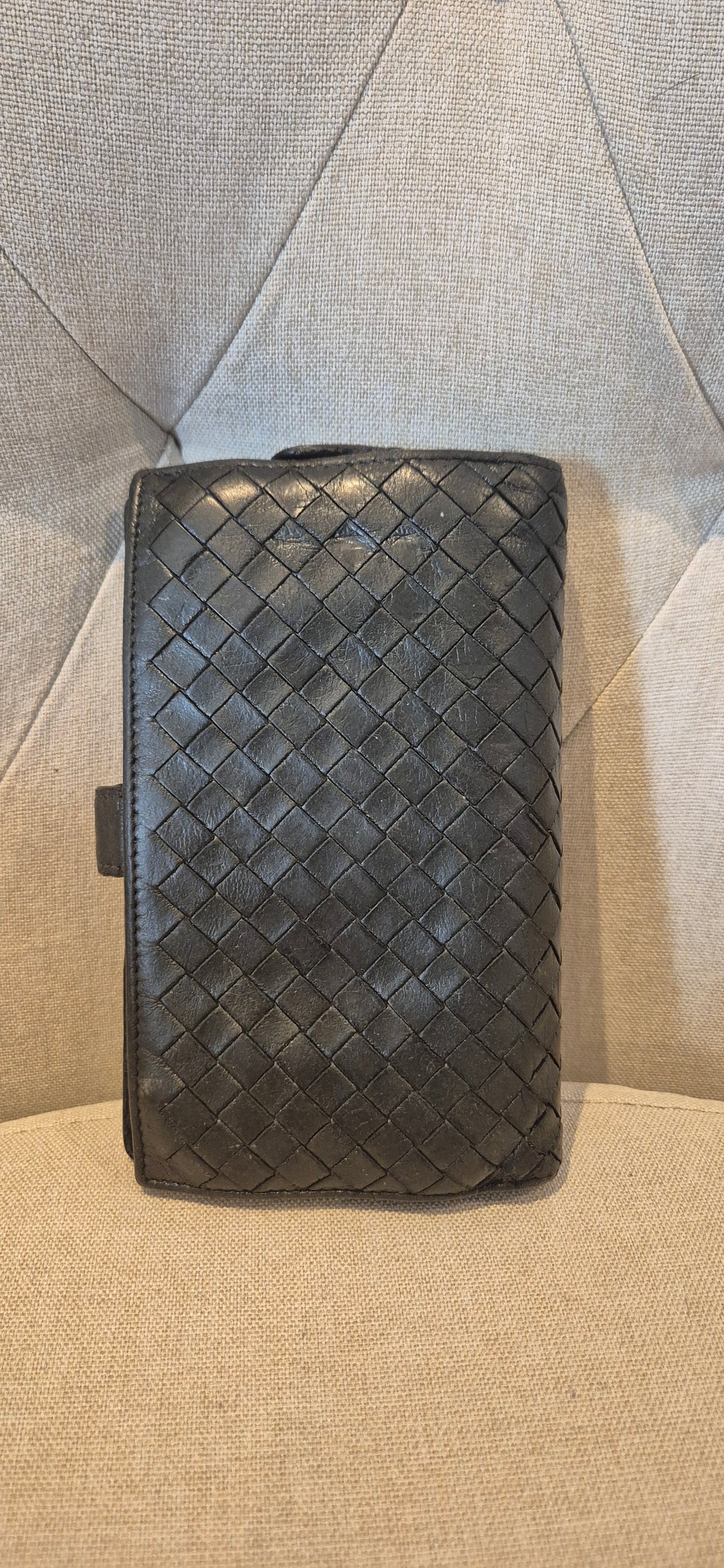 Bottega Veneta Intrecciato Leather Agenda Cover / Organizer Wallet Pre-owned