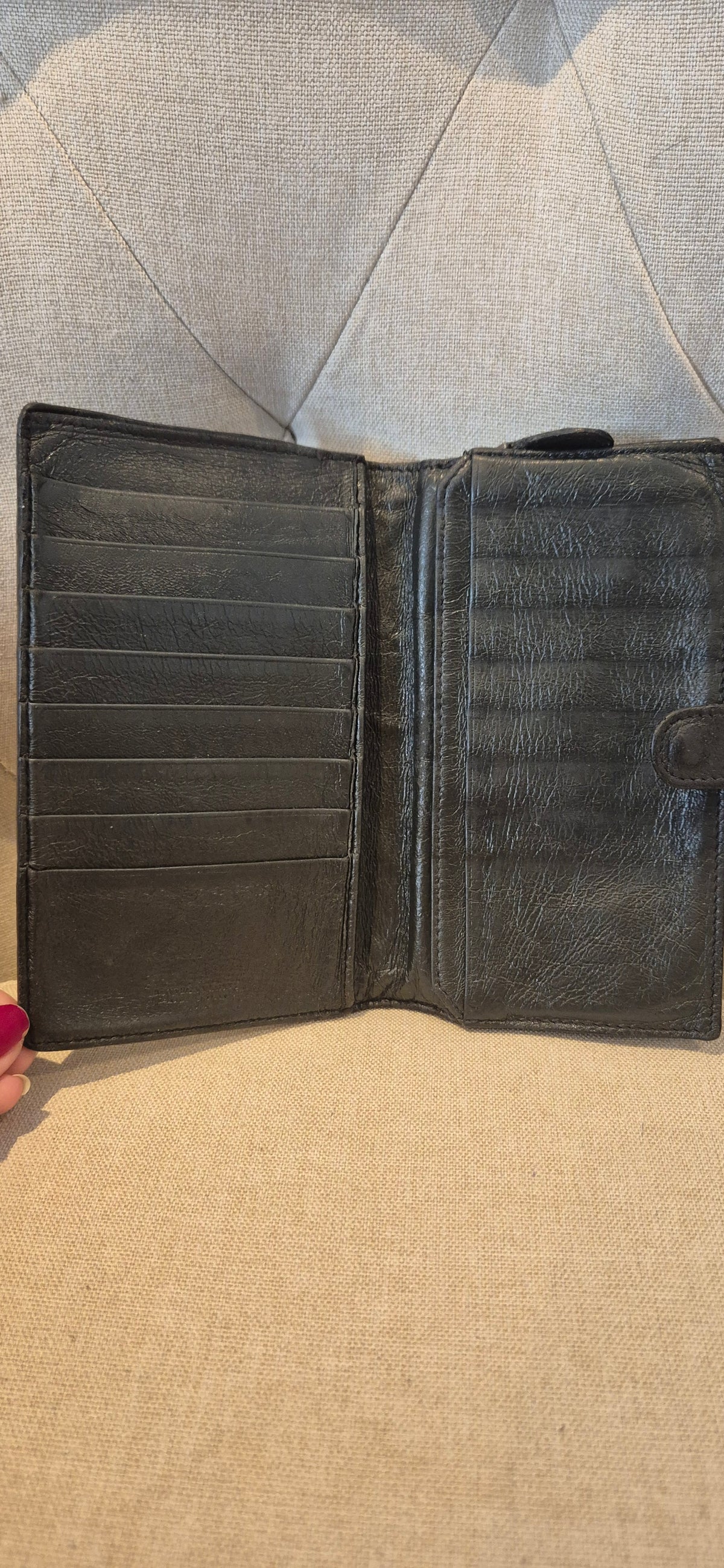 Bottega Veneta Intrecciato Leather Agenda Cover / Organizer Wallet Pre-owned