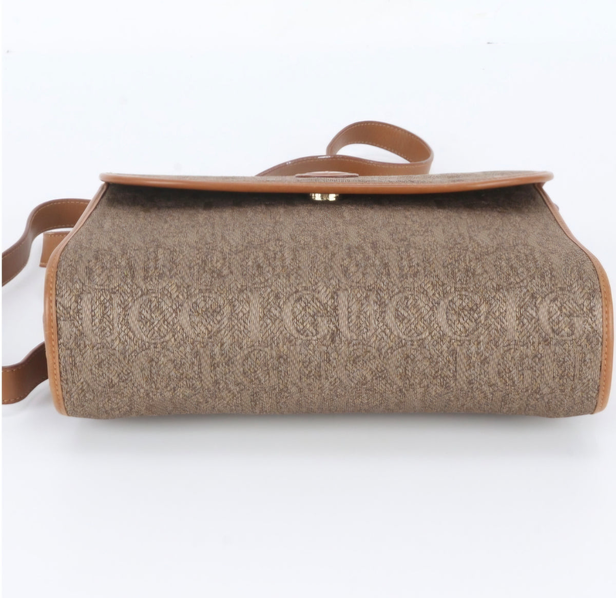 Vintage Gucci Plus Monogram Flap Shoulder Bag Pre-owned