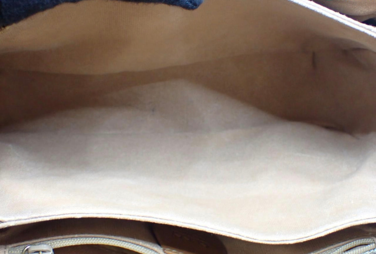 Vintage Gucci Plus Monogram Flap Shoulder Bag Pre-owned