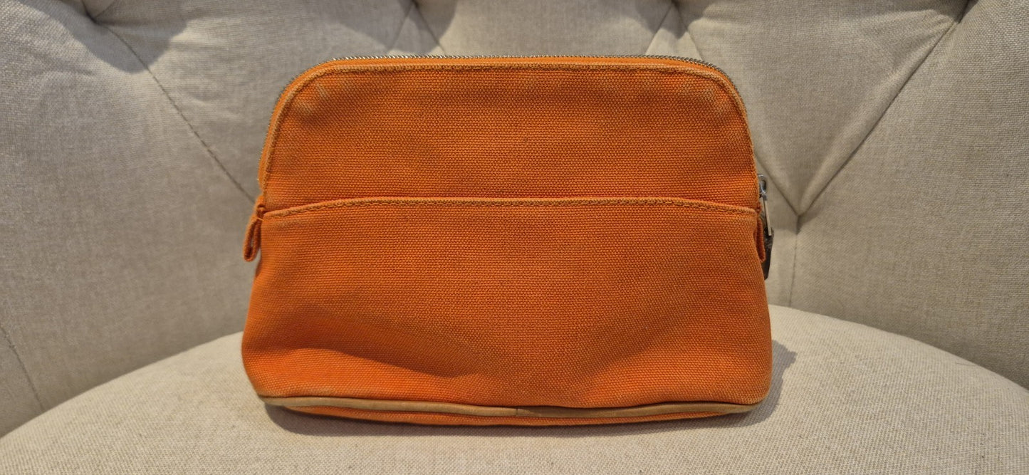 Hermès Toile Bolide Travel/cosmetic Pouch