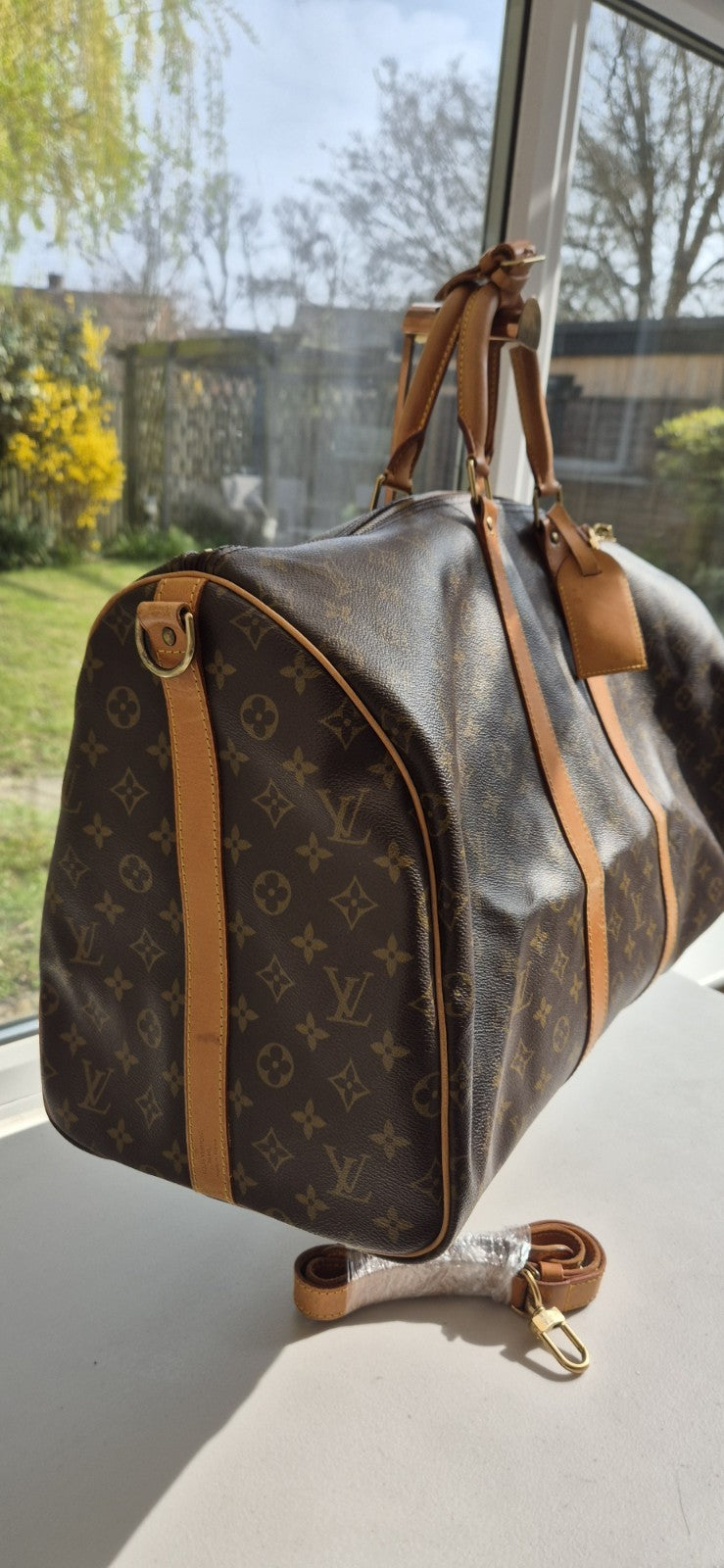 Louis Vuitton Keepall Bandouliere 55 with Detachable Strap in Monogram Unisex