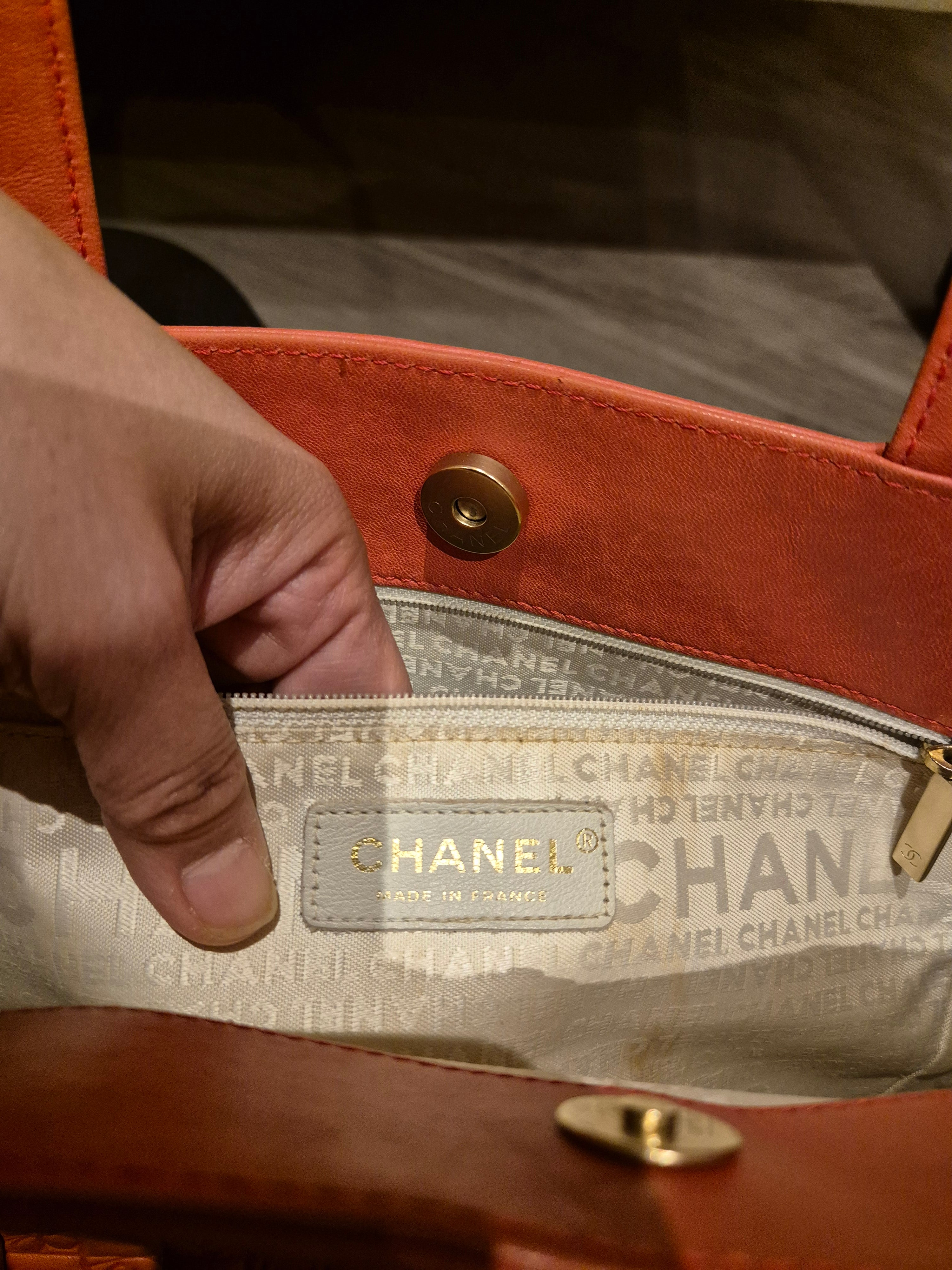 Chanel Leather Tote womens handbag