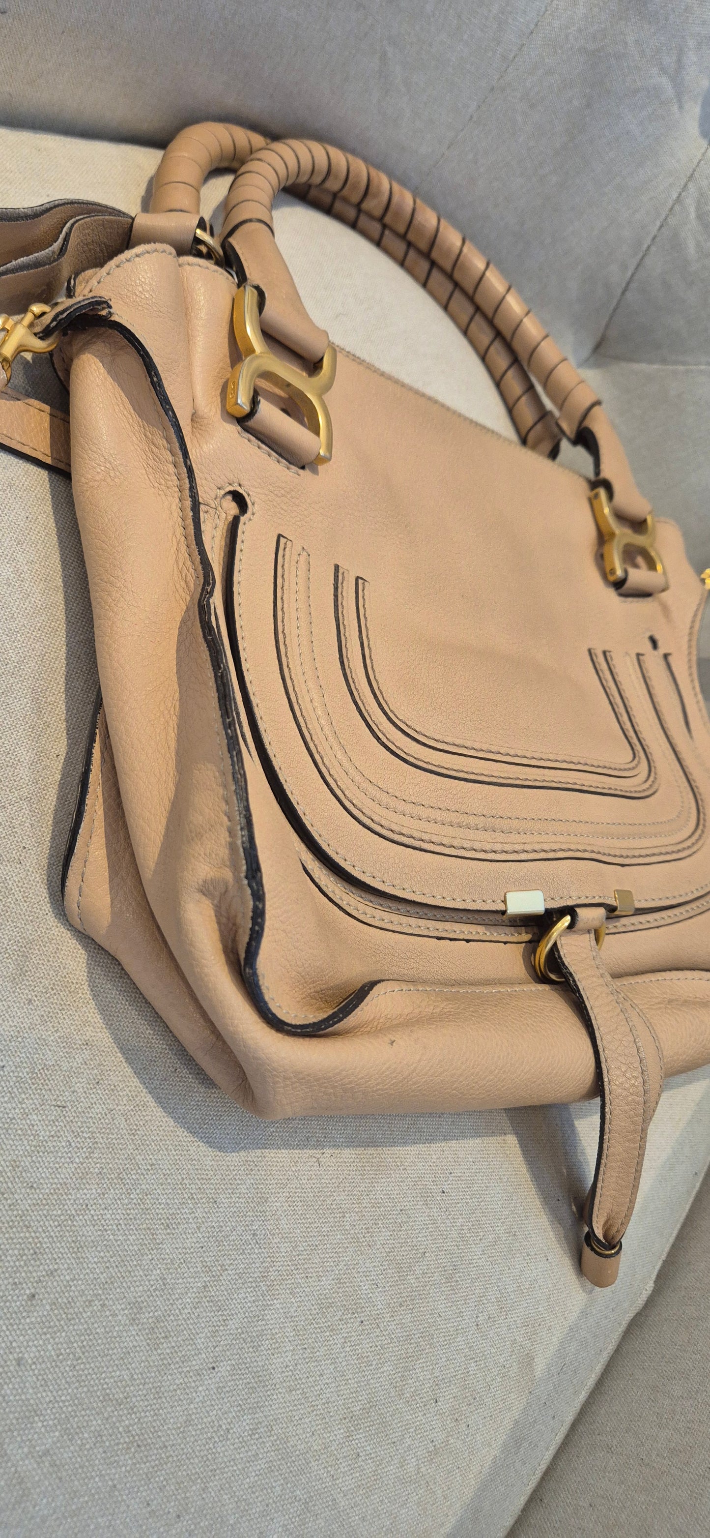 Chloé Marcie Medium Double Carry Bag – Grained Calfskin