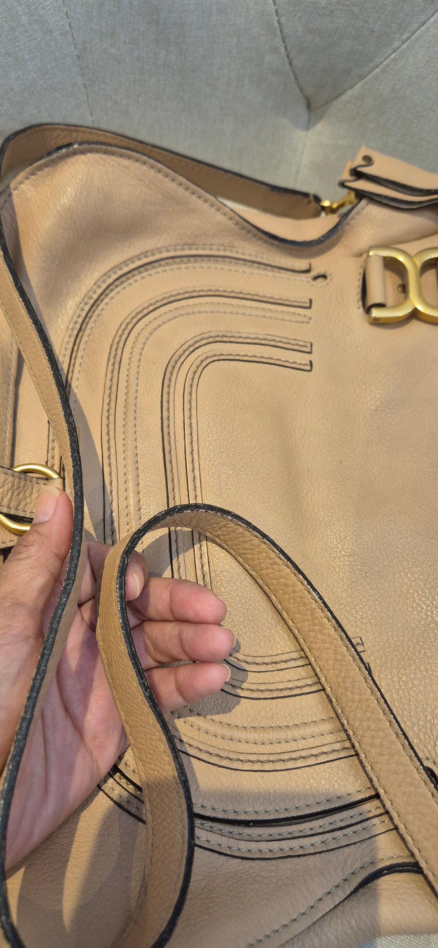Chloé Marcie Medium Double Carry Bag – Grained Calfskin