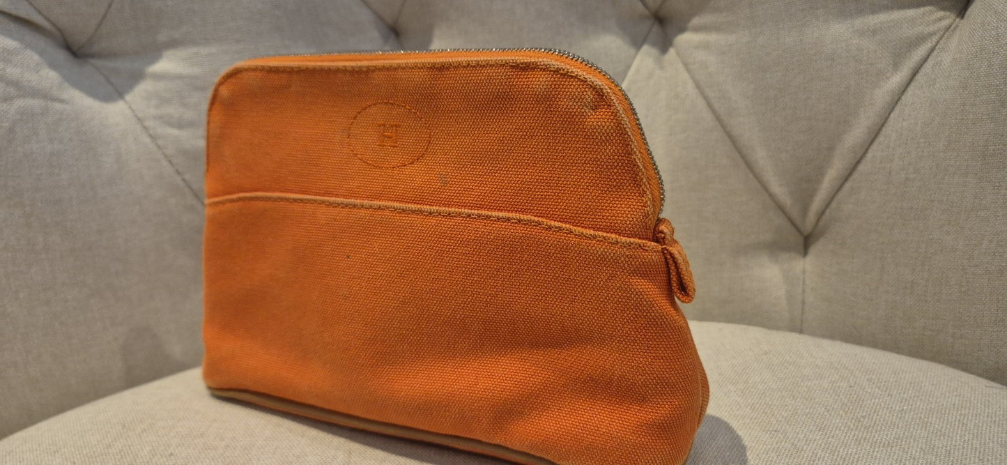 Hermès Toile Bolide Travel/cosmetic Pouch