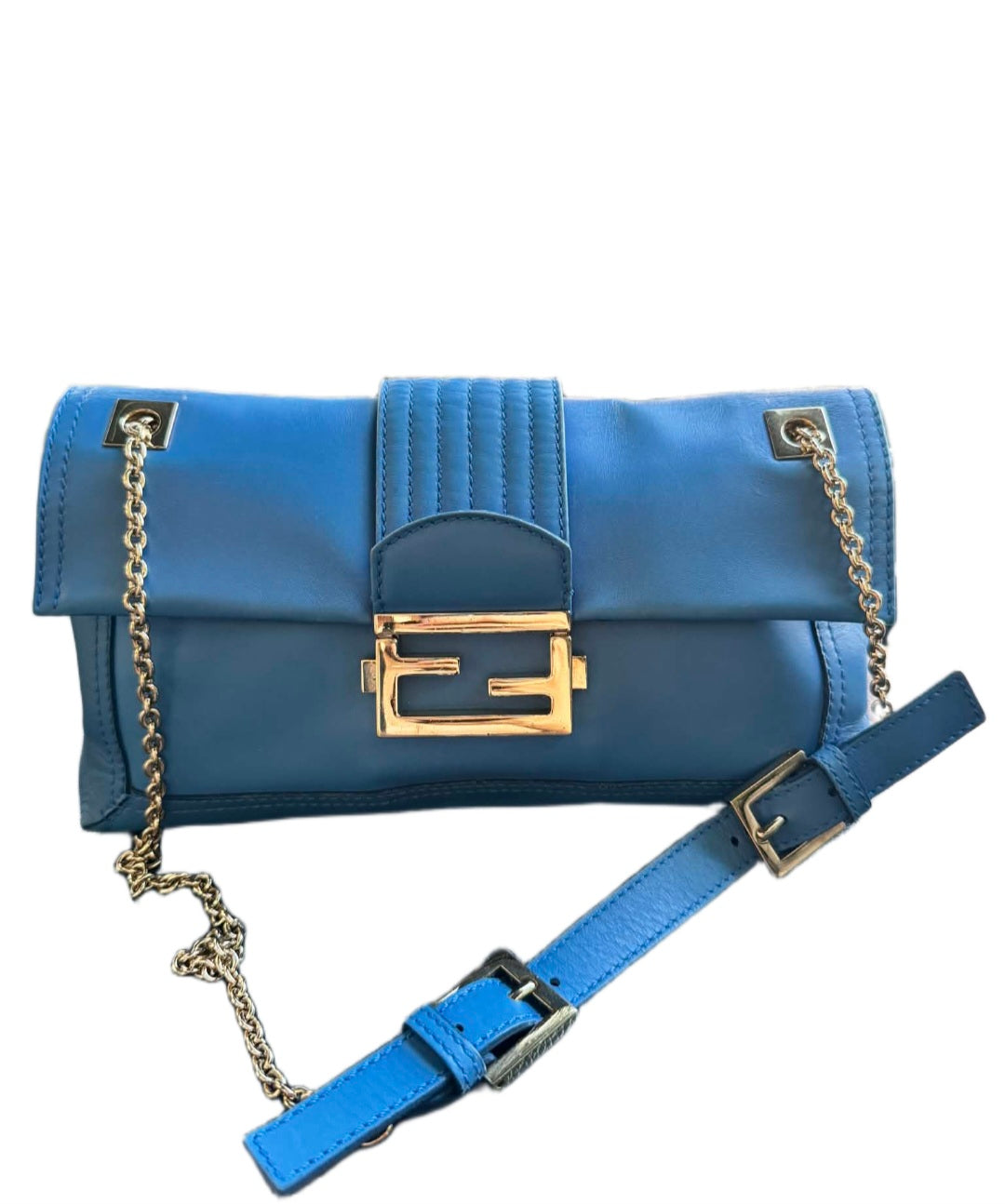 Fendi Baguette Chain Midi Shoulder/Sling Bag