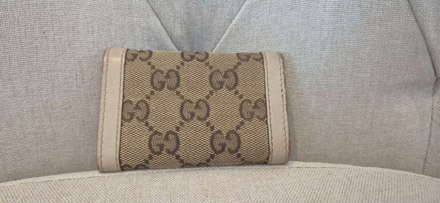 Gucci GG Canvas Interlocking G 6-Ring Key Case Vintage