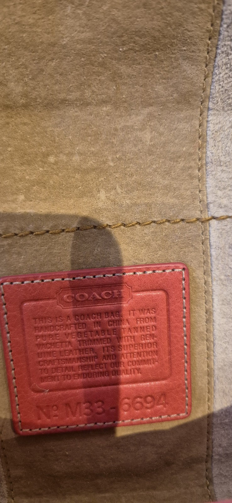 Authentic Coach Leather Buckle Wristlet Wallet Brown