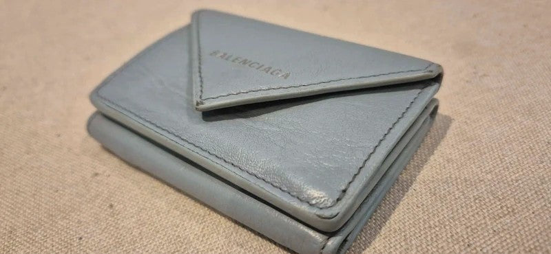 Balenciaga Envelope Mini Wallet Grey