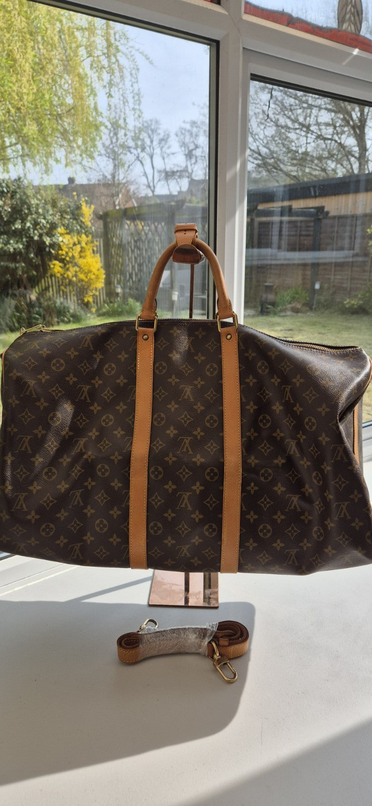 Louis Vuitton Keepall Bandouliere 55 with Detachable Strap in Monogram Unisex