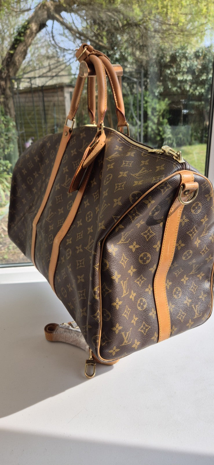 Louis Vuitton Keepall Bandouliere 55 with Detachable Strap in Monogram Unisex
