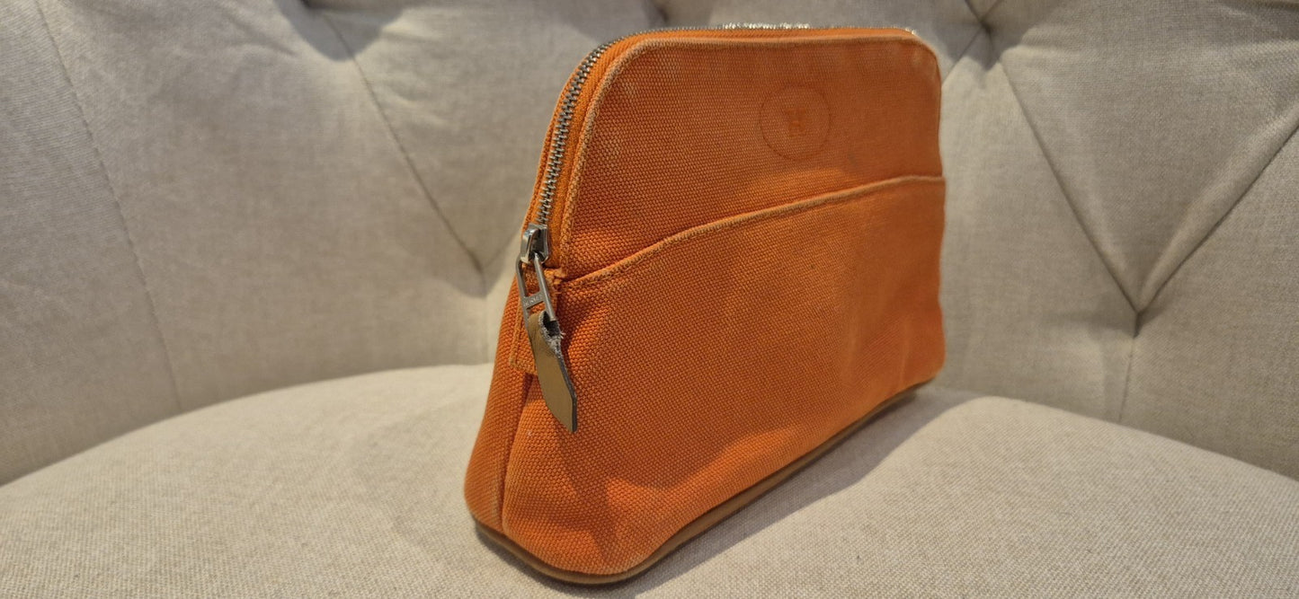 Hermès Toile Bolide Travel/cosmetic Pouch