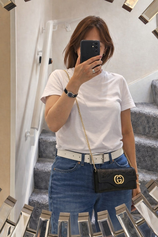 Gucci Brown Guccissima Leather Flap Continental Wallet With Unbranded Sling