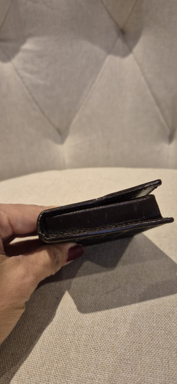 Fendi Zukka Small Coin Purse Women's Leather Wallet