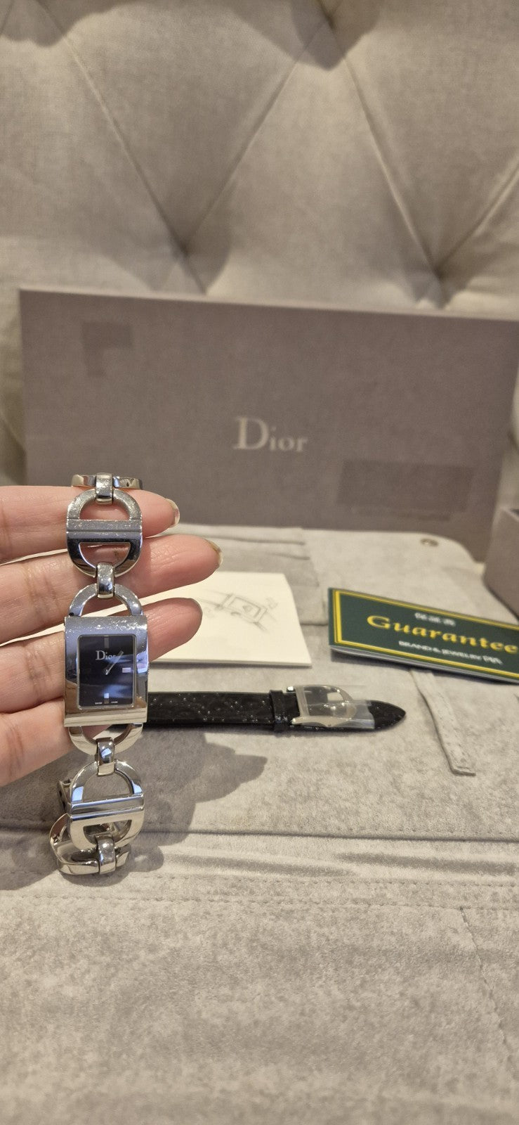 Christian Dior Malice Watch With Extra Strap Included