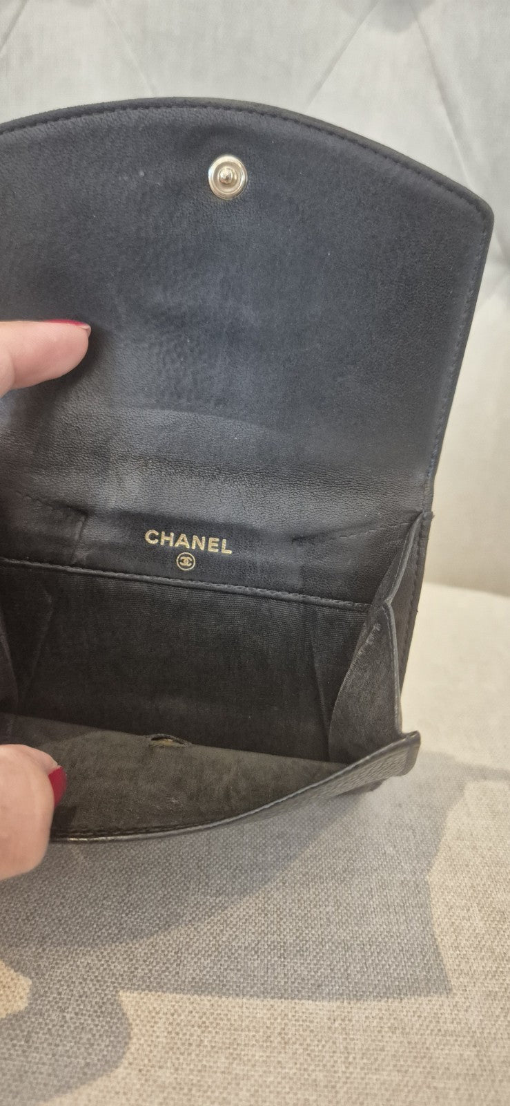 Chanel Timeless CC Compact Wallet Authentic Vintage