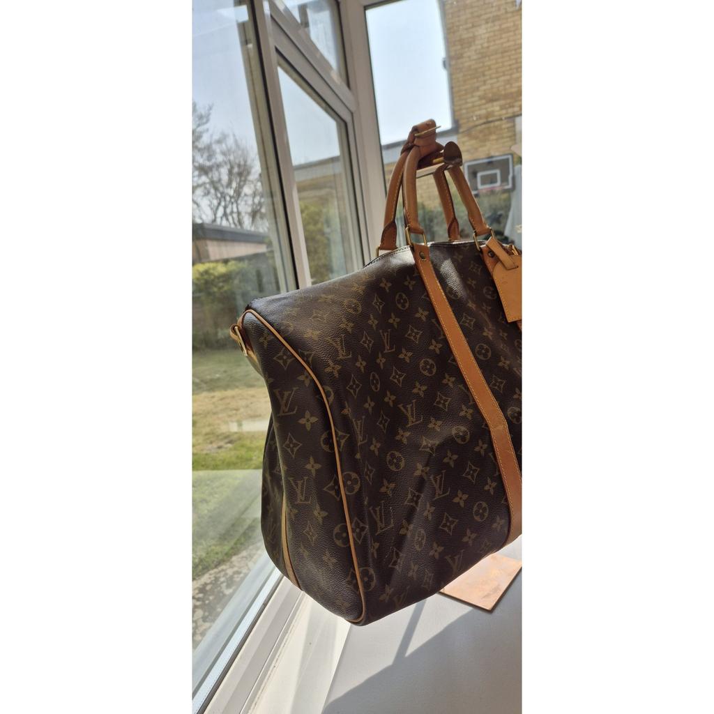 Keepall leather travel bag