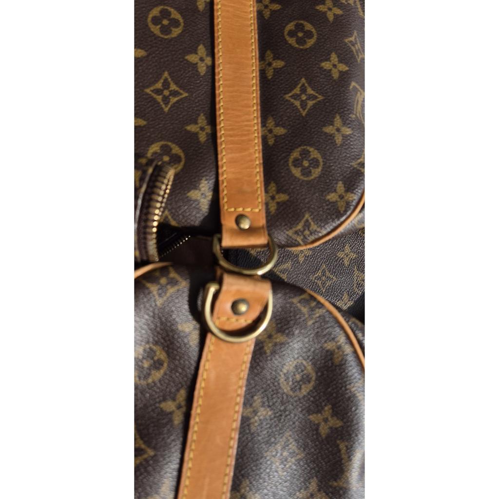 Keepall leather travel bag