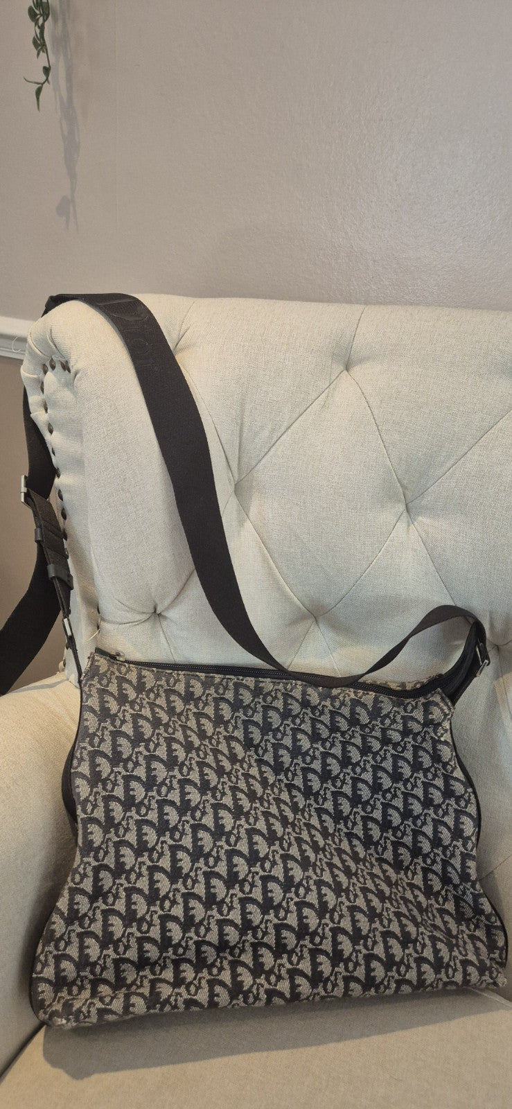 Christian Dior Monogram Trotter Crossbody Messenger Bag