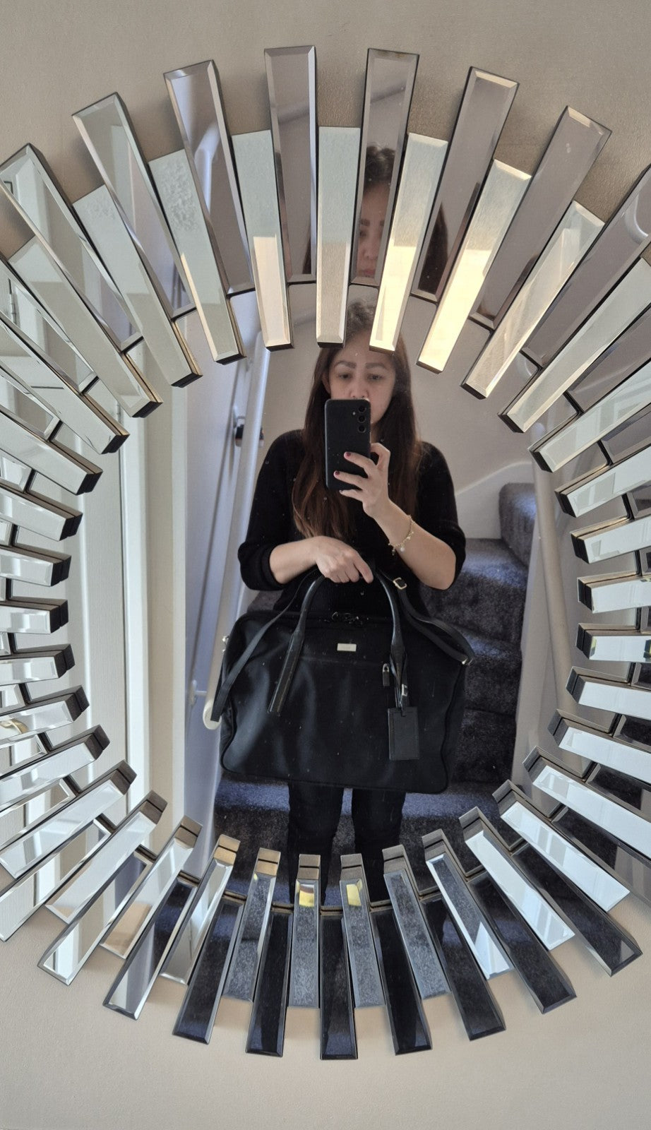 Gucci Black Nylon and Leather Boston Travel Bag with Shoulder Strap