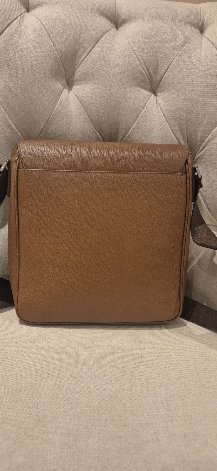 Salvatorre Ferragamo Mens Sling/crossbody Bag Brown Leather