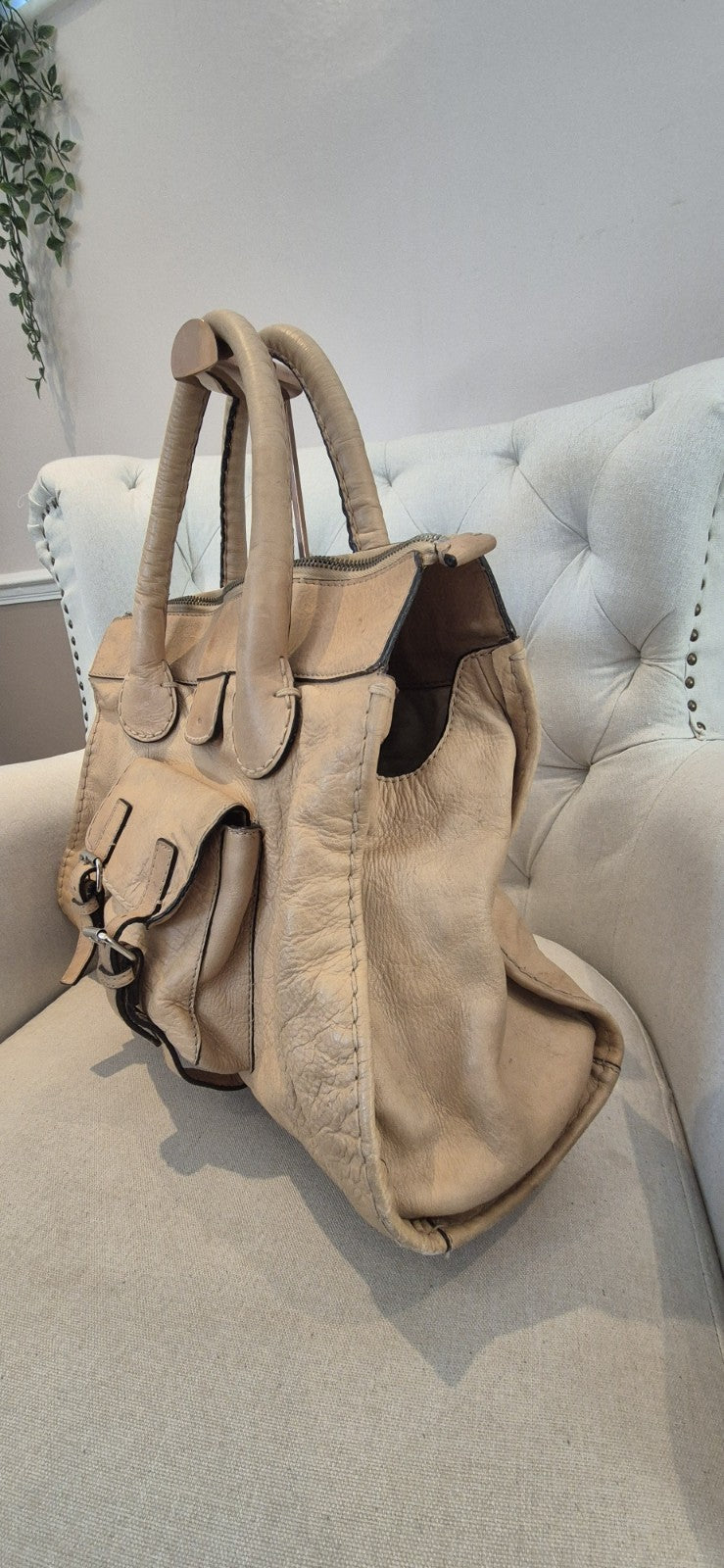 Chloé Edith Satchel Bag Vintage Leather Handbag Shoulder Bag