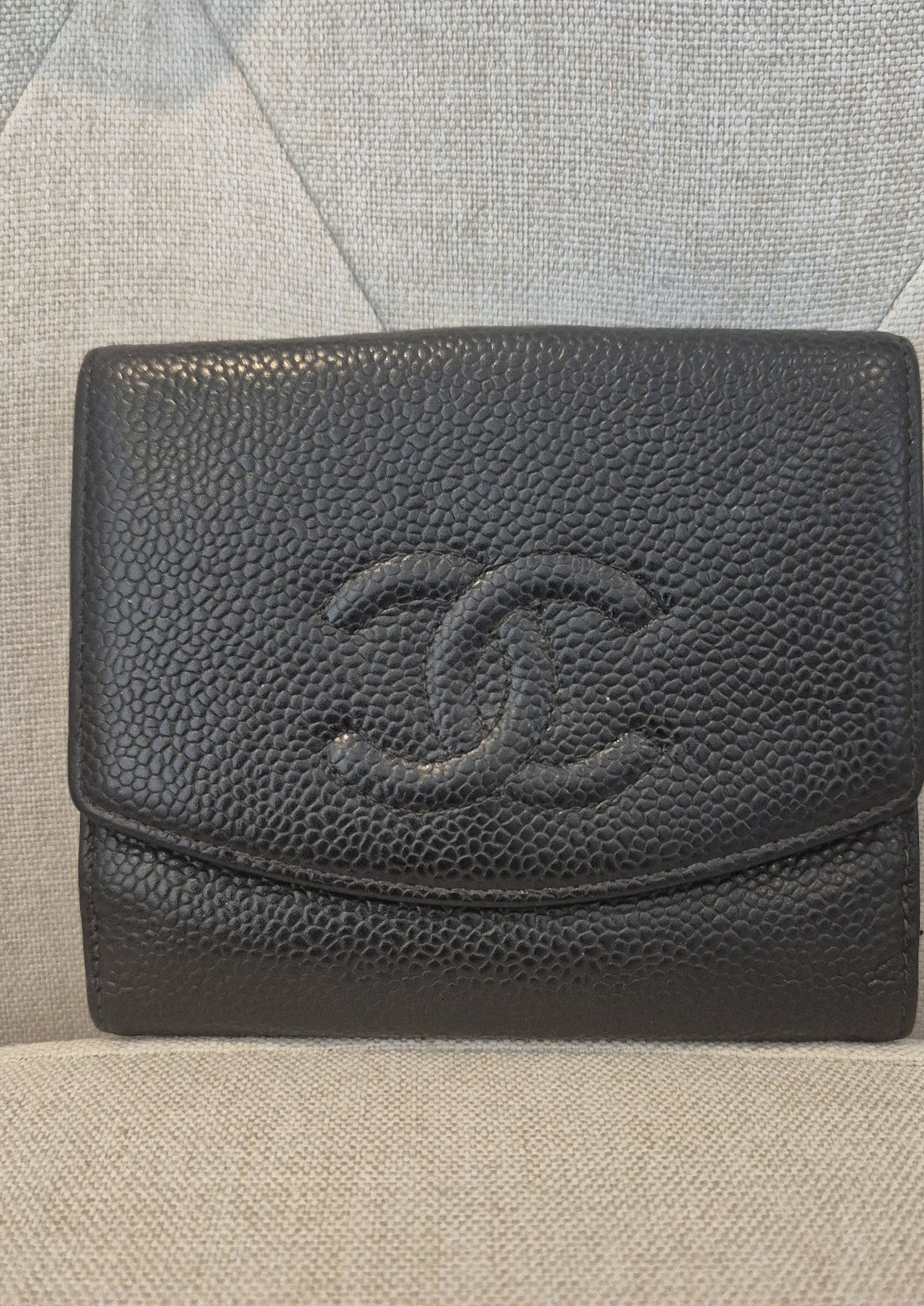 Chanel Timeless CC Compact Wallet Authentic Vintage