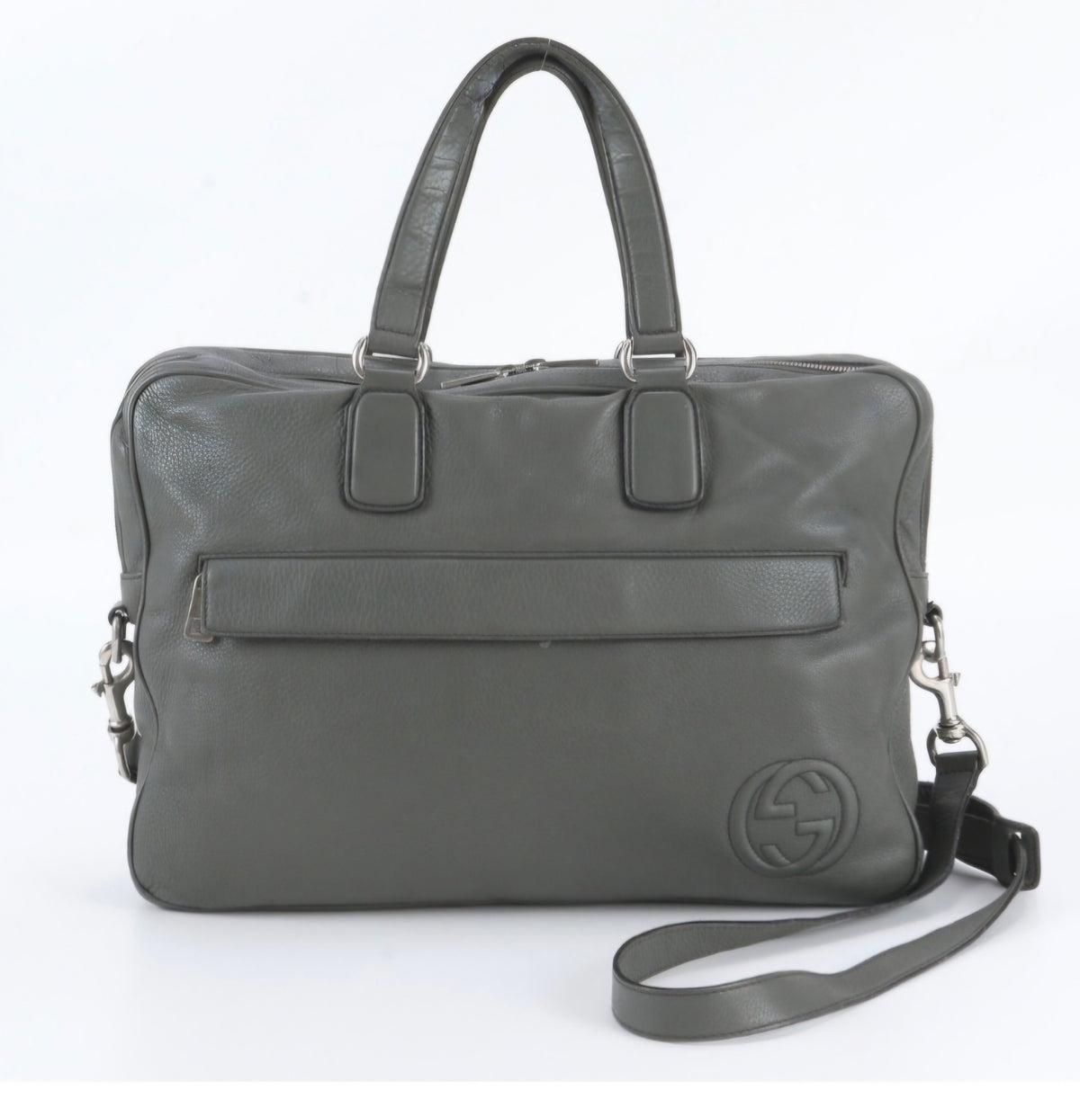 GUCCI Soho Interlocking G Briefcase Business Bag,Pre-owned