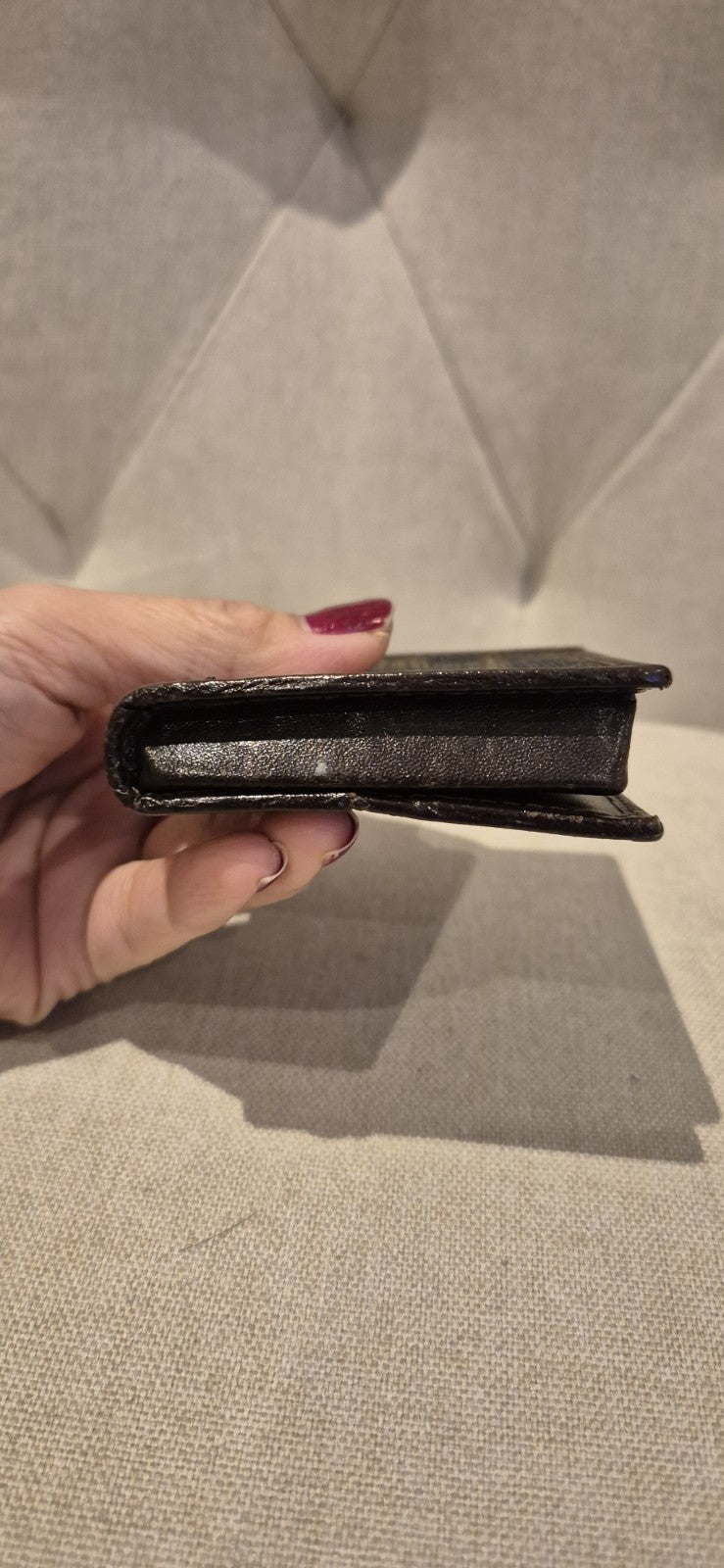 Fendi Zukka Small Coin Purse Women's Leather Wallet