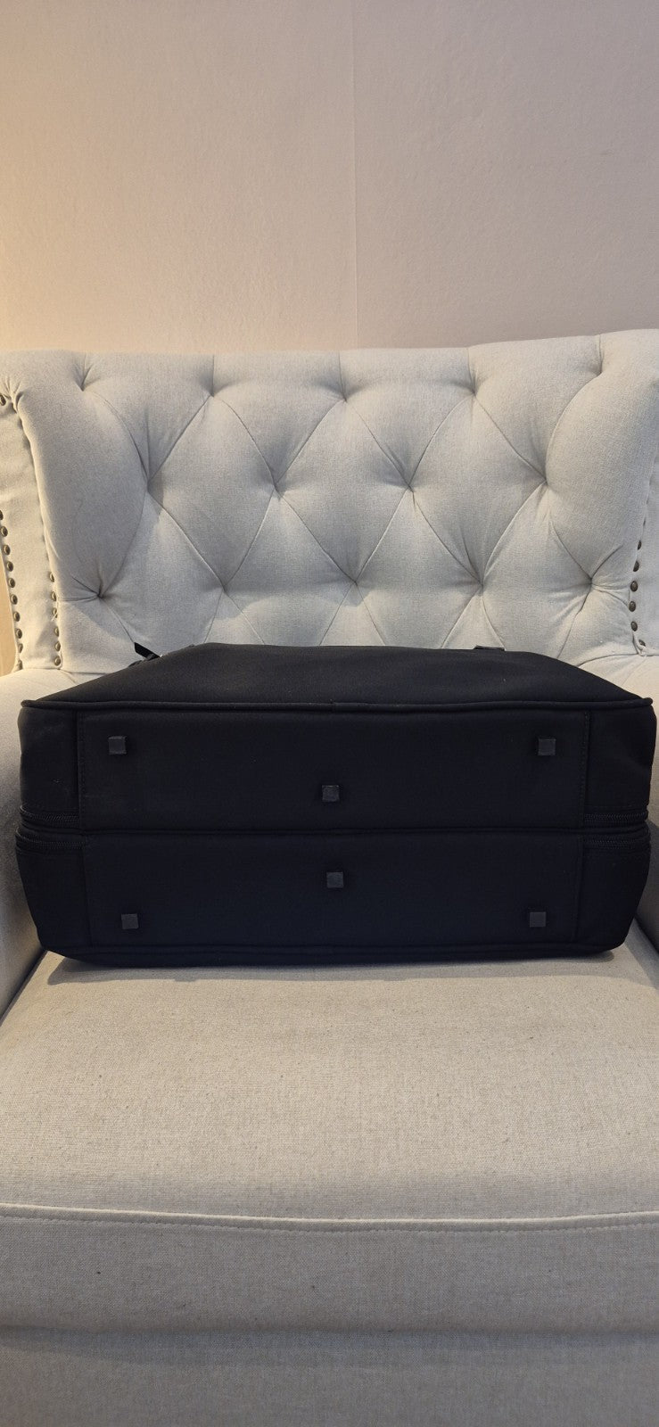 Gucci Black Nylon and Leather Boston Travel Bag with Shoulder Strap