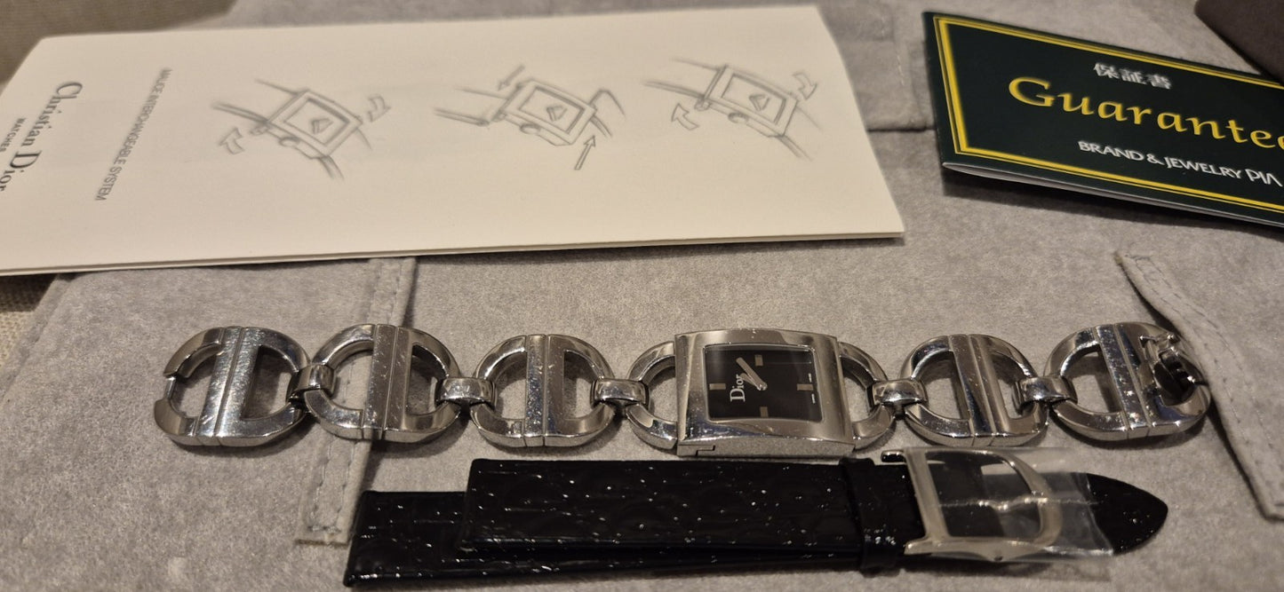 Christian Dior Malice Watch With Extra Strap Included