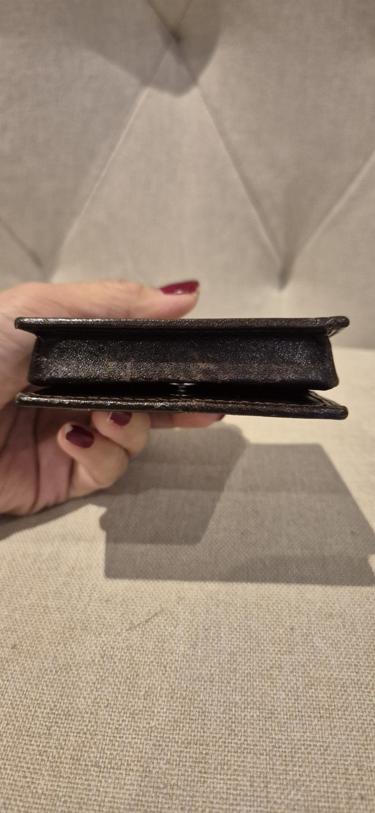 Fendi Zukka Small Coin Purse Women's Leather Wallet
