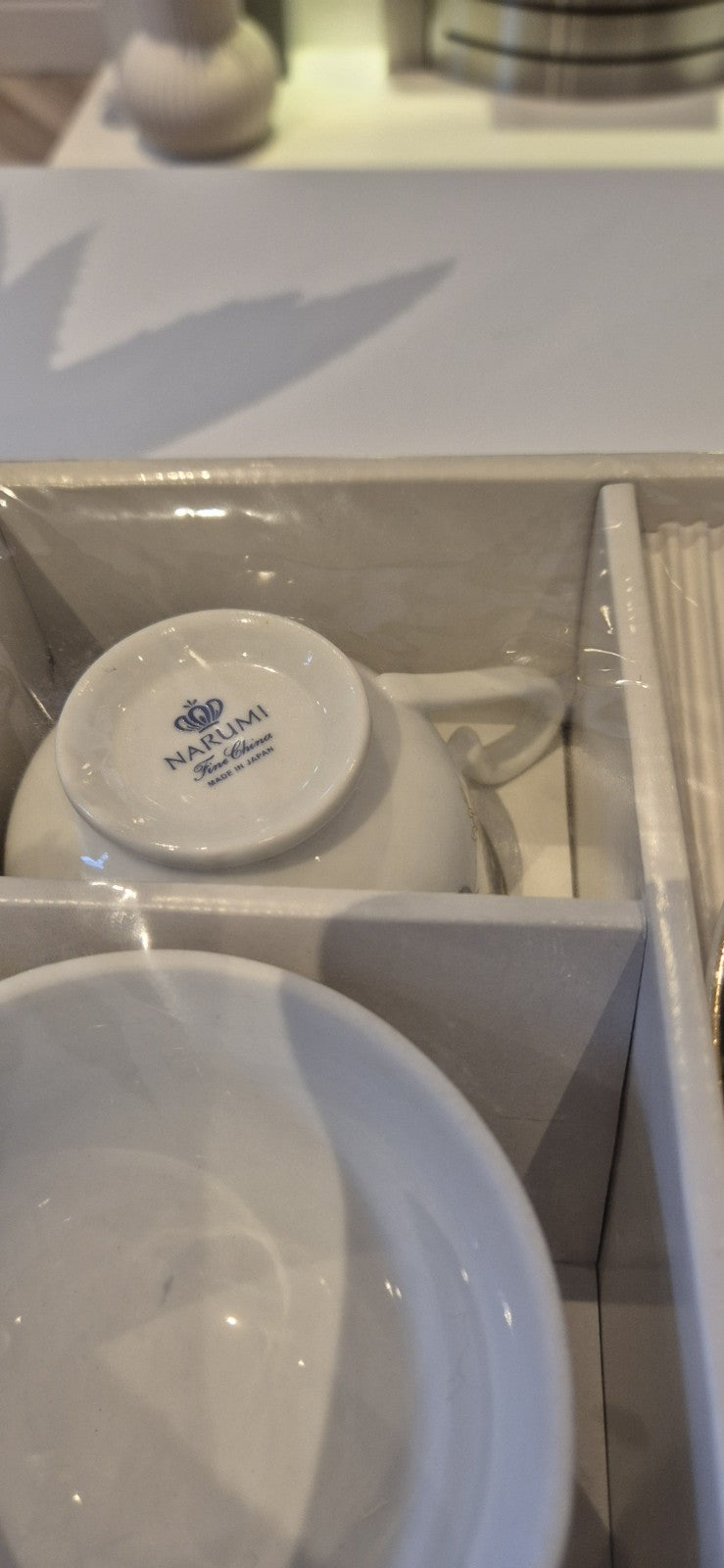 Narumi Fine Bone China Tea Cup and Saucer Set of 2