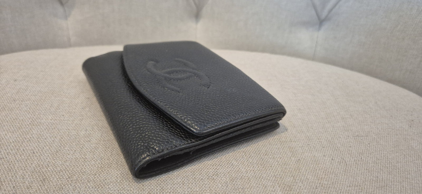 Chanel Timeless CC Compact Wallet Authentic Vintage