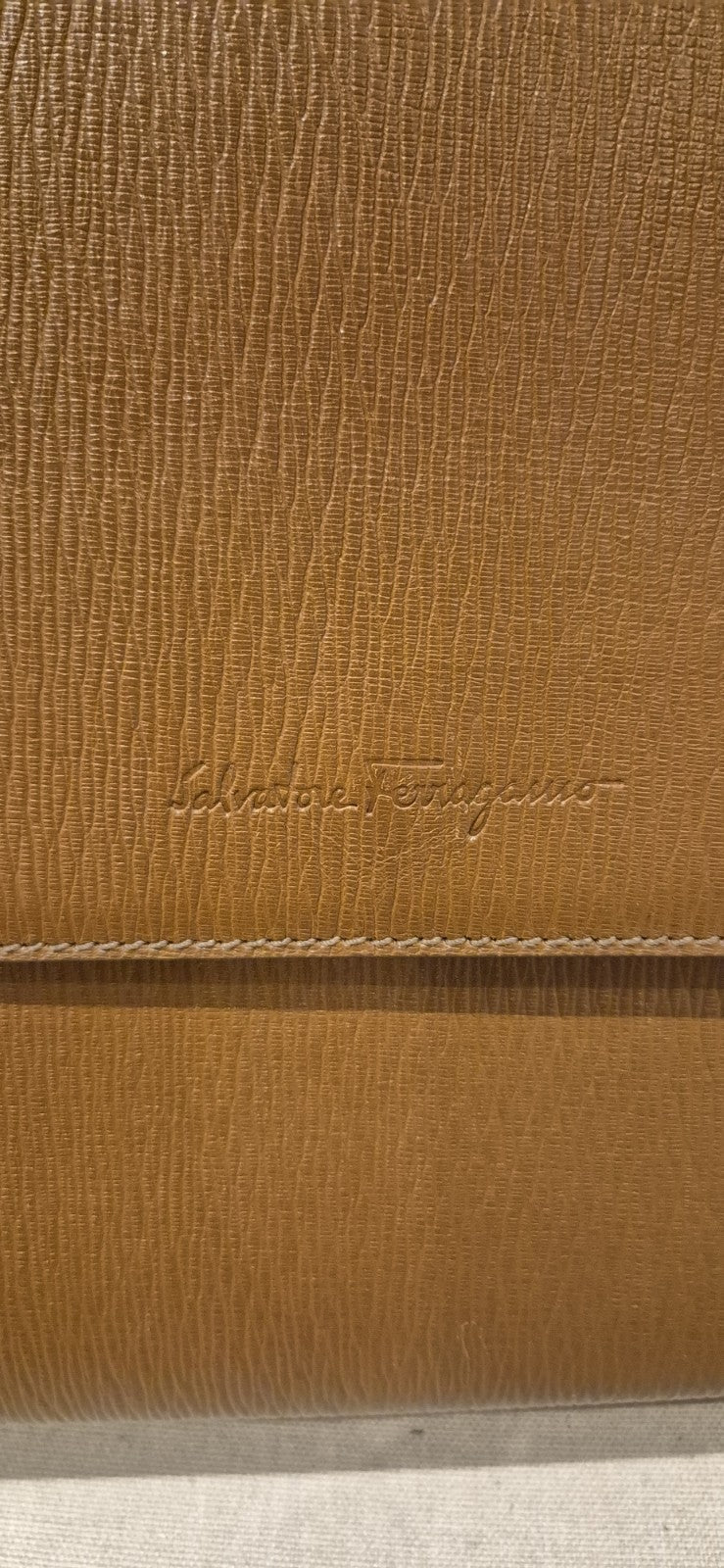 Salvatorre Ferragamo Mens Sling/crossbody Bag Brown Leather