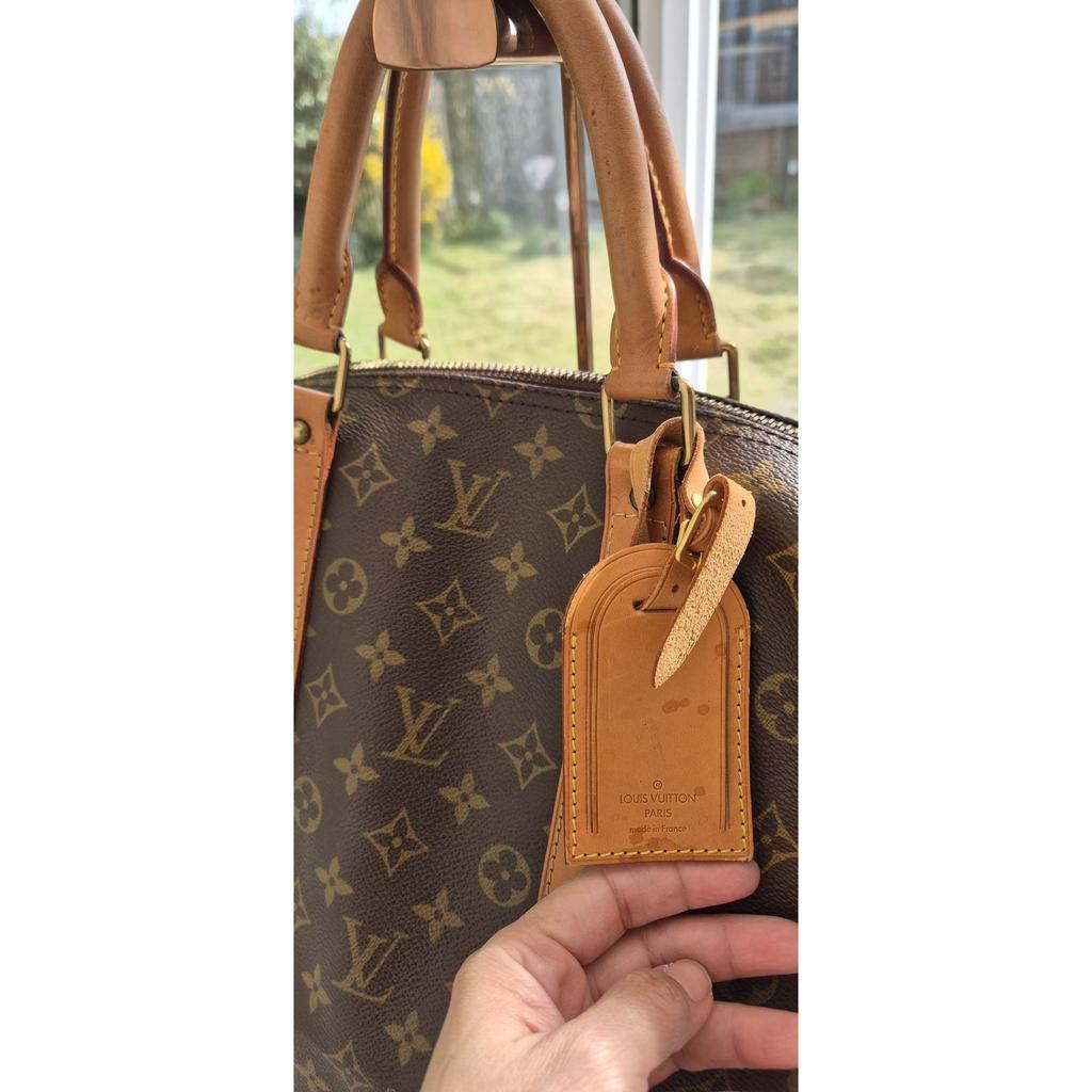 Keepall leather travel bag