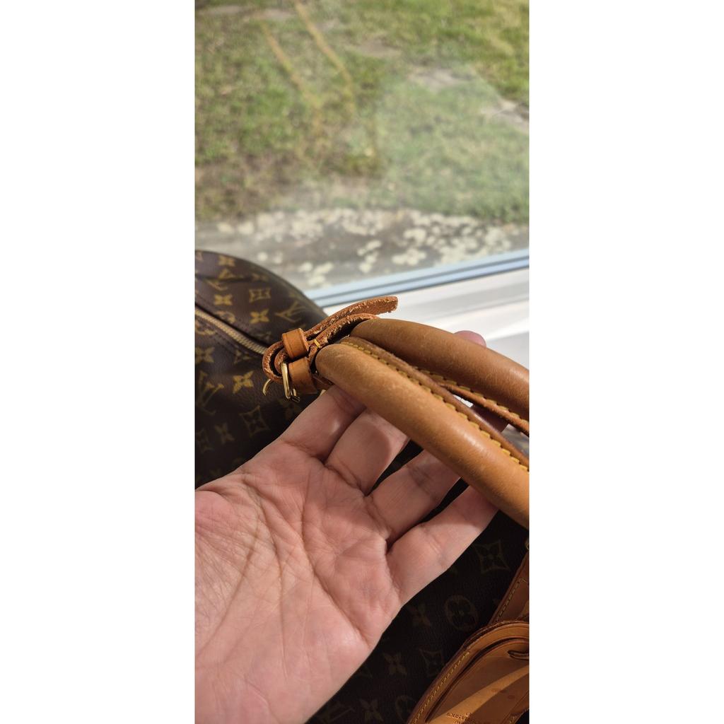 Keepall leather travel bag