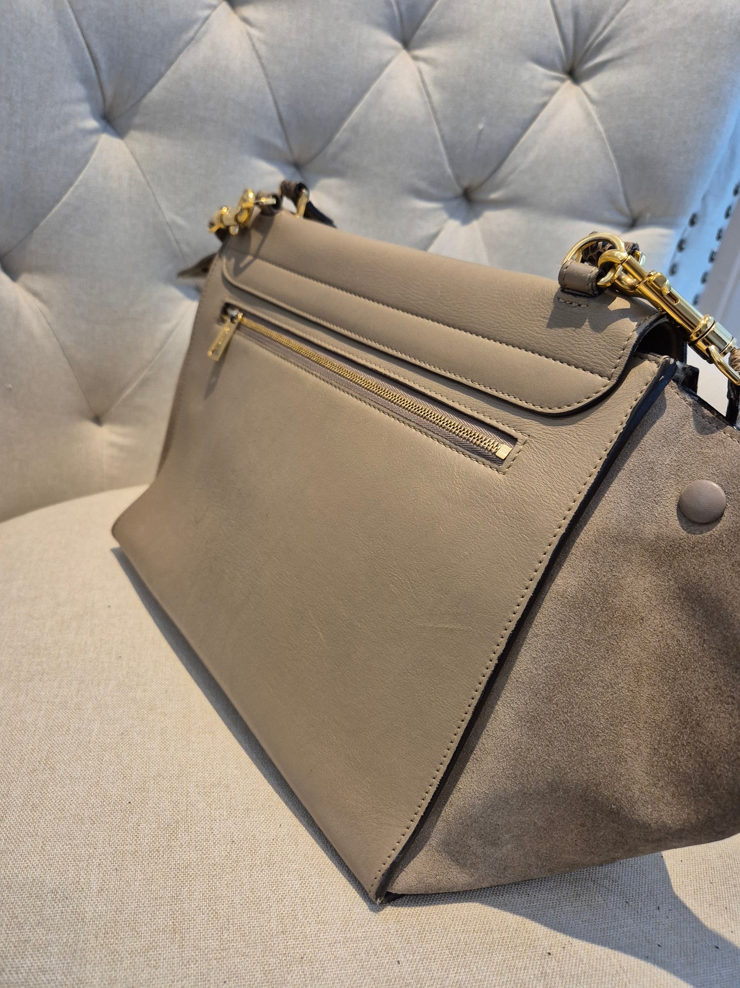 Céline Trapeze Satchel – Limited edition Python Handle and Strap