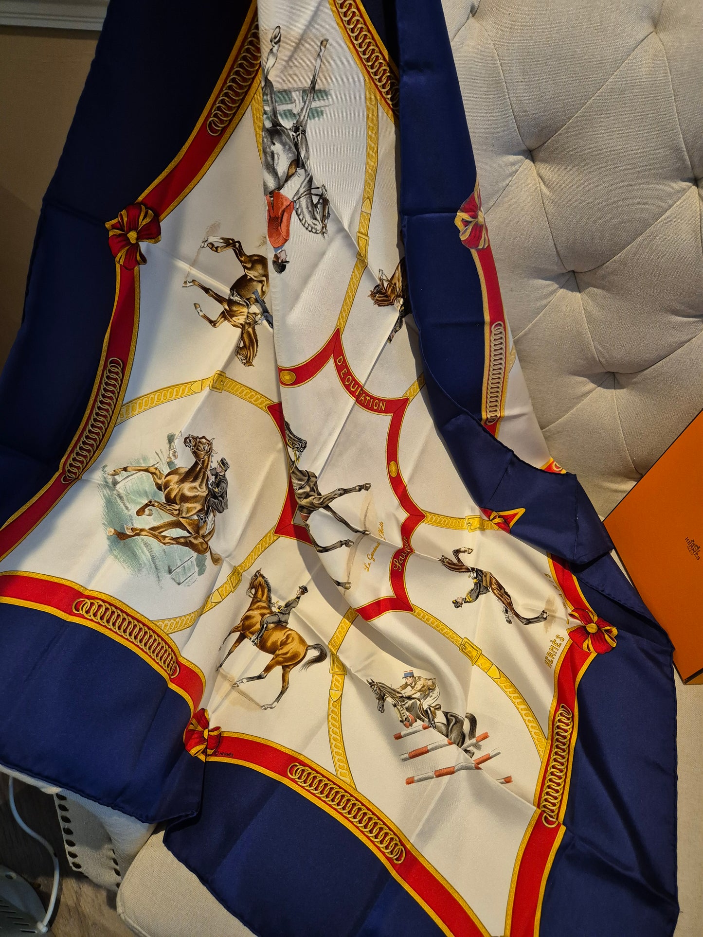 Hèrmes Carre Scarf by Jean De Fourgello