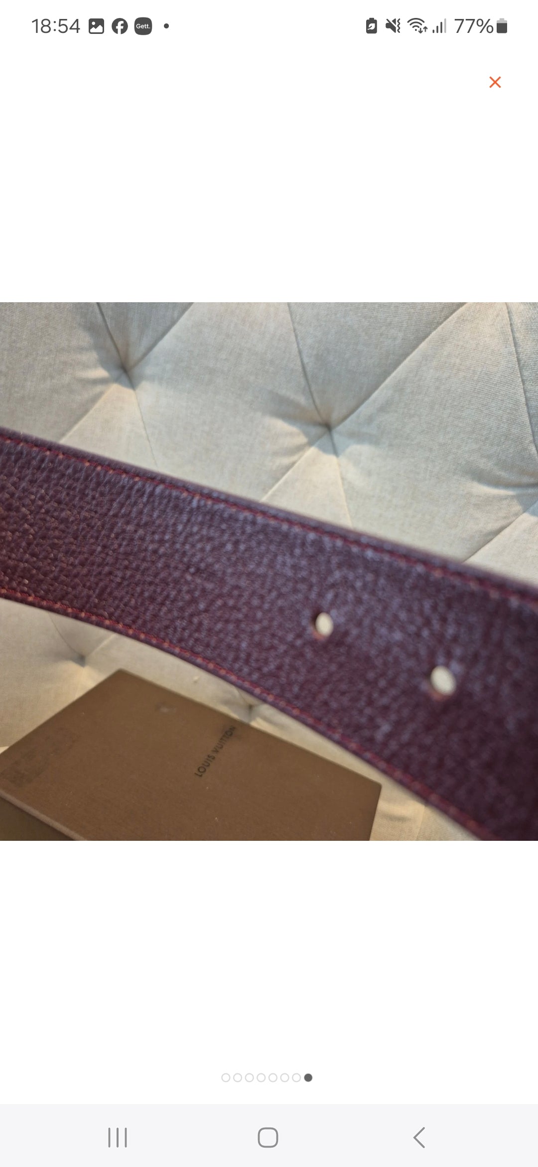 Louis Vuitton Initiales Leather Belt – Vernis Amarante, 80cm (Medium)