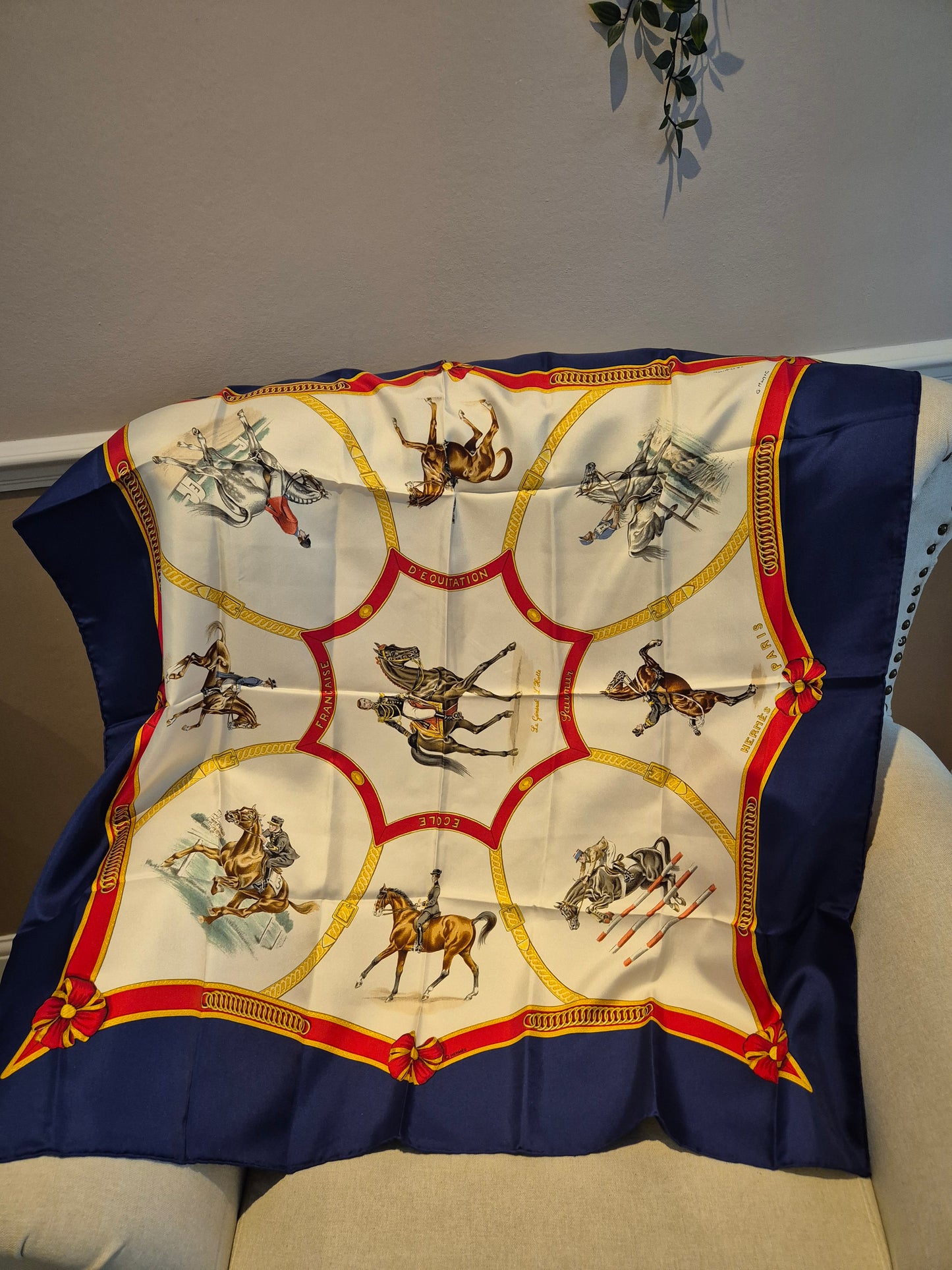 Hèrmes Carre Scarf by Jean De Fourgello